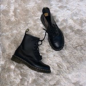 Dr Martens black lace up boots